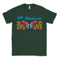 Sports Green All American Mom Butterfly Classic Tee - LillyAllenDesigns