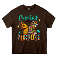Chocolate Brown created with a purpose Heavy Core Tee - RanaPortraitStore
