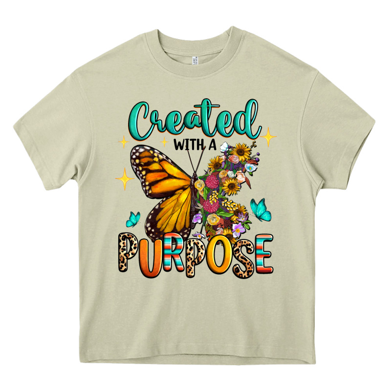 Created With A Purpose Heavy Core Tee by RanaPortraitStore | Teevron