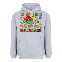 Heather Grey puzzle heart inclusivity message Heavyweight Hoodie - LillyAllenDesigns
