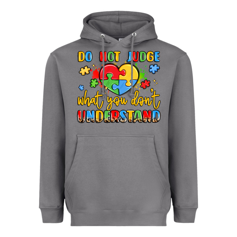 Puzzle Heart Inclusivity Message Heavyweight Hoodie by LillyAllenDesigns | Teevron