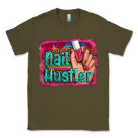 Army Green nail hustler serape leopard background Classic Tee - Artiststas