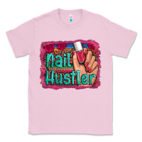Bubblegum Pink nail hustler serape leopard background Classic Tee - Artiststas