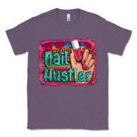 Lavender nail hustler serape leopard background Classic Tee - Artiststas