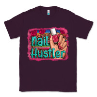 Plum nail hustler serape leopard background Classic Tee - Artiststas