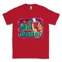 Red nail hustler serape leopard background Classic Tee - Artiststas