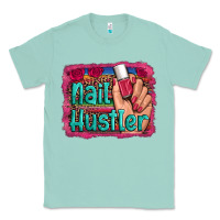 Seafoam nail hustler serape leopard background Classic Tee - Artiststas