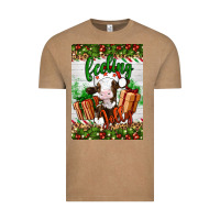 Vintage Coffee Christmas feeling jolly cow Vintage Tee - Artiststas