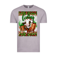 Vintage Zinc Christmas feeling jolly cow Vintage Tee - Artiststas