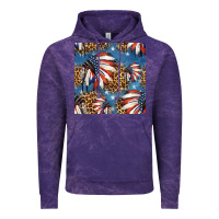 Cloud Purple 4th of july indian headdress seamless pattern Vintage Hoodie - HRA Design Shop