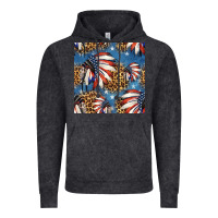 Vintage Black 4th of july indian headdress seamless pattern Vintage Hoodie - HRA Design Shop