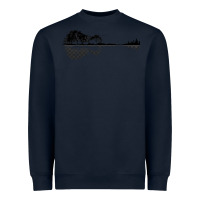 Navy Nature Guitar Heavyweight Sweatshirt - Bettercallsaul