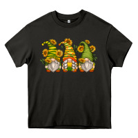 Asphalt sunflower gnomes Heavy Core Tee - Zillion Design Studio