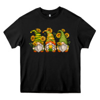 Black sunflower gnomes Heavy Core Tee - Zillion Design Studio