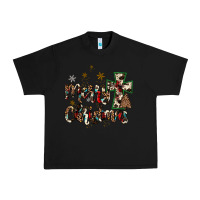 Black merry christmas wood slice ornament Urban Heavy Tee - JahusDesignShop