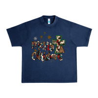 Navy merry christmas wood slice ornament Urban Heavy Tee - JahusDesignShop