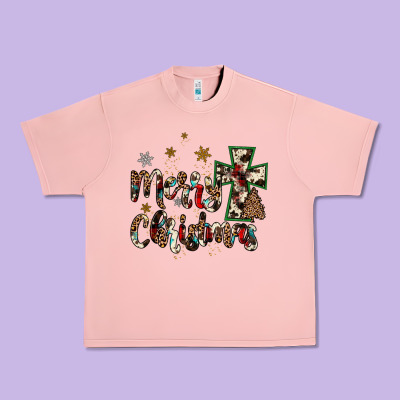 Merry Christmas Wood Slice Ornament Urban Heavy Tee Designed By Jahusdesignshop