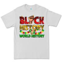 Dove Grey black history is world history Premium Tee - texasbilliewilder