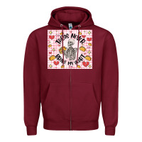 Burgundy tacos never broke my heart Zipper Hoodie - MaliasSmallBusiness