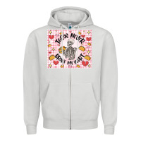 Dove Grey tacos never broke my heart Zipper Hoodie - MaliasSmallBusiness