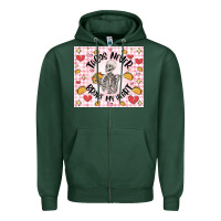 Sports Green tacos never broke my heart Zipper Hoodie - MaliasSmallBusiness
