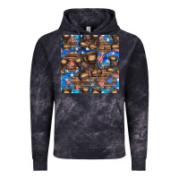 Cloud Black 4th of juky veteran boots seamless pattern Vintage Hoodie - HRA Design Shop