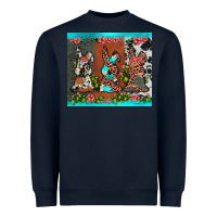 Navy easter bunny's leopard cowhide cactus Heavyweight Sweatshirt - JahusDesignShop