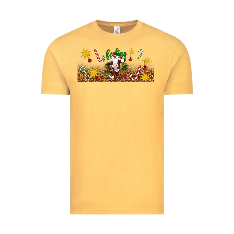 Christmas Feeling Jolly Cow Vintage Tee by Artiststas | Teevron