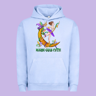 Mardi Gras Cutie Urban Hoodie Designed By Cowgirlartshop
