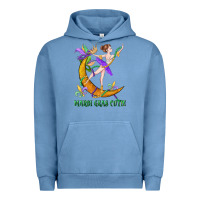 Pigment Pebble Blue mardi gras cutie Urban Hoodie - CowGirlArtShop