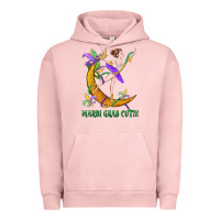 Pigment Salmon mardi gras cutie Urban Hoodie - CowGirlArtShop