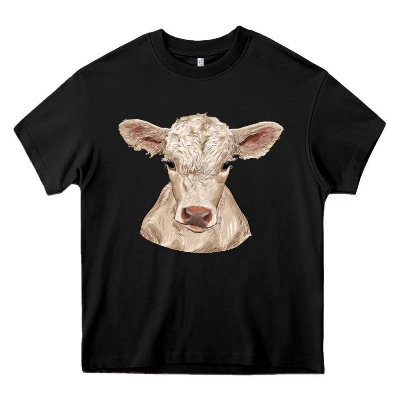Charolais Calf Heavy Core Tee by RanaPortraitStore | Teevron