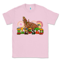 Bubblegum Pink blessed afro woman hands Classic Tee - AdoDesignShop