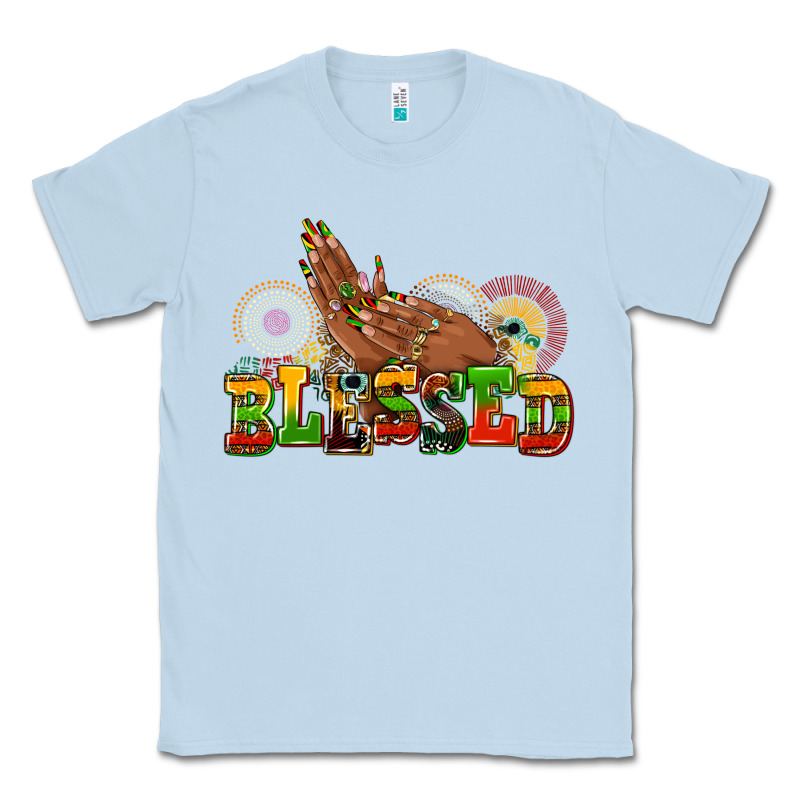 Blessed Afro Woman Hands Classic Tee by AdoDesignShop | Teevron