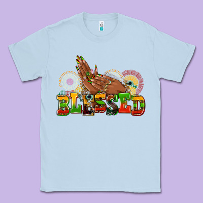 Blessed Afro Woman Hands Classic Tee Designed By Adodesignshop