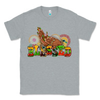 Heather Grey blessed afro woman hands Classic Tee - AdoDesignShop
