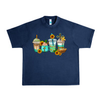 Navy jesus coffee cups Urban Heavy Tee - AdoDesignShop