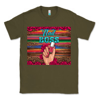 Army Green nail boss Classic Tee - Artiststas