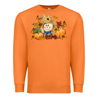 Carrot fall scarecrow Premium Sweatshirt - LillyAllenDesigns