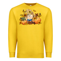 Lemon fall scarecrow Premium Sweatshirt - LillyAllenDesigns