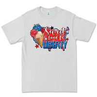 Dove Grey sweet land of liberty Premium Tee - Zillion Design Studio