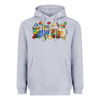 Heather Grey image title puzzlethemed beverages and accessories Heavyweight Hoodie - LillyAllenDesigns