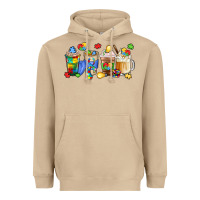 Mushroom image title puzzlethemed beverages and accessories Heavyweight Hoodie - LillyAllenDesigns