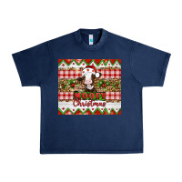 Navy Moooey christmas Urban Heavy Tee - Artiststas