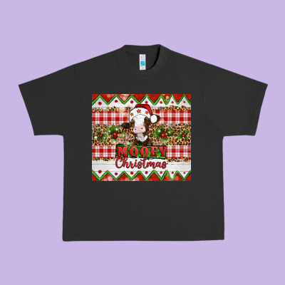 Moooey Christmas Urban Heavy Tee Designed By Artiststas