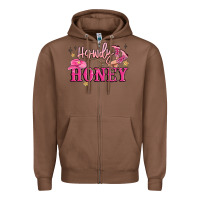 Chestnut howdy honey Zipper Hoodie - MaliasSmallBusiness