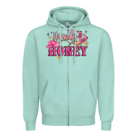 Seafoam howdy honey Zipper Hoodie - MaliasSmallBusiness