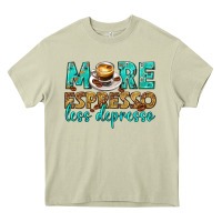 Mossy more espresso less depresso western Heavy Core Tee - texasbilliewilder