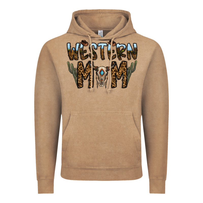 Western Mom Vintage Hoodie by CowhideDigitalArt | Teevron