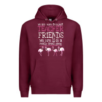 Burgundy We Are More Than Just Teacher Friends We Are Like A Really Small Gang Premium Hoodie - Bettercallsaul